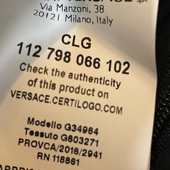 VERSACE dress mini black sleeveless sz 6 or EU 42 vertical texture - Picture 2 of 10